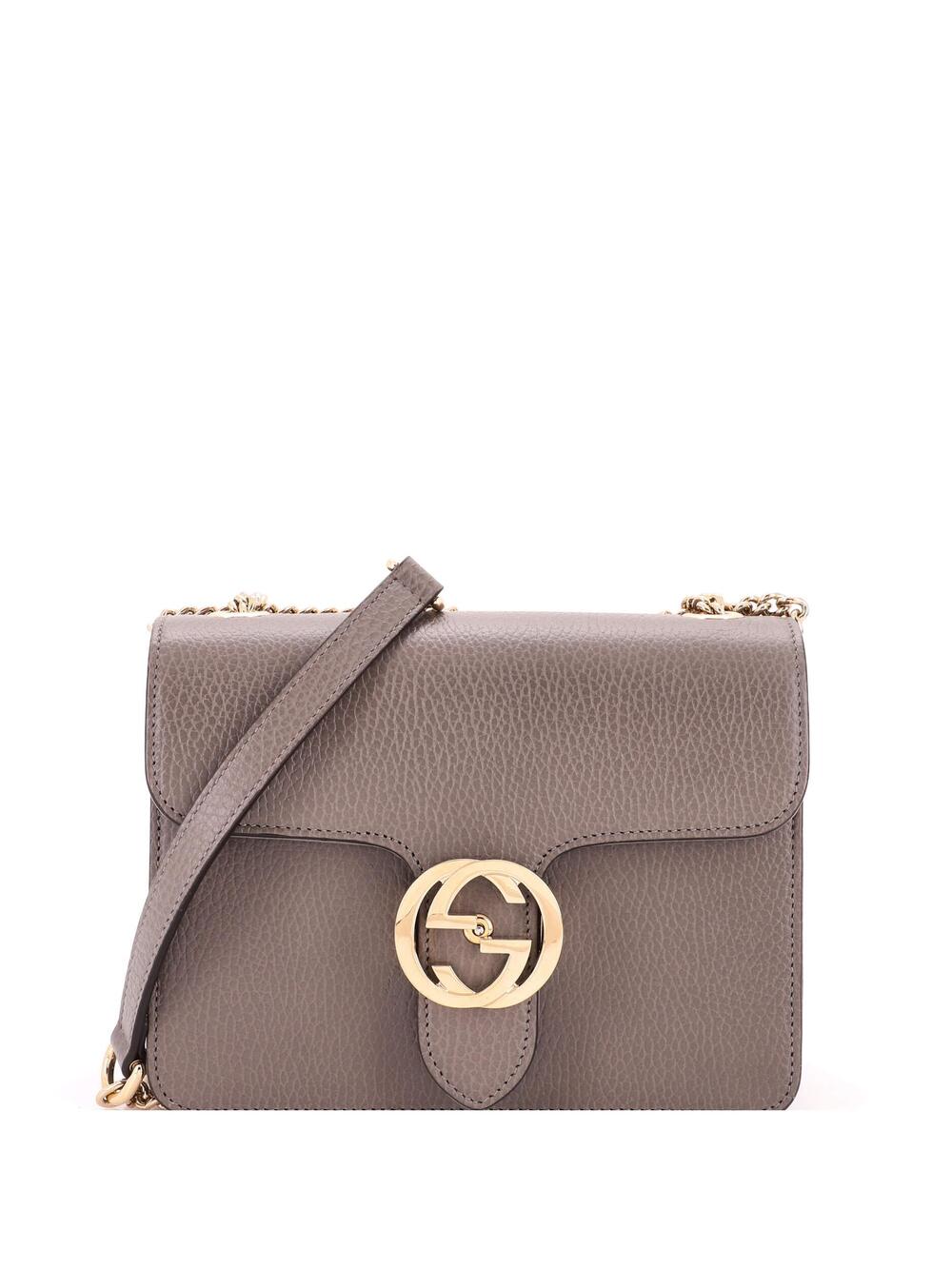 Gucci Interlocking Shoulder Bag Leather #347712G10B